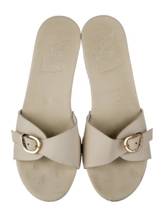 Ancient Greek Sandals Leather Slides