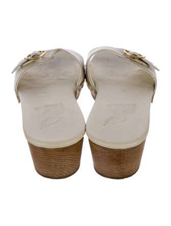 Ancient Greek Sandals Leather Slides