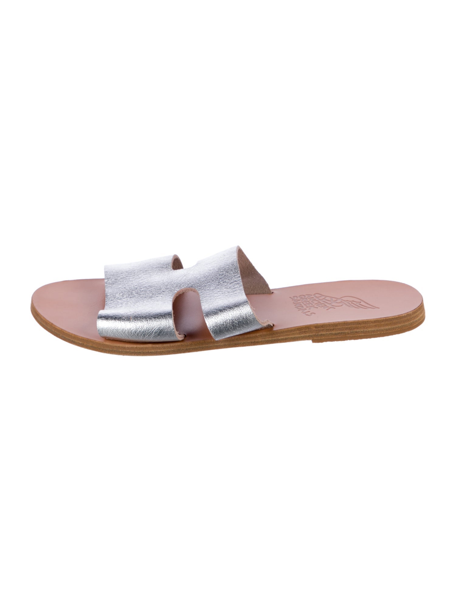 Ancient Greek Sandals Leather Slides