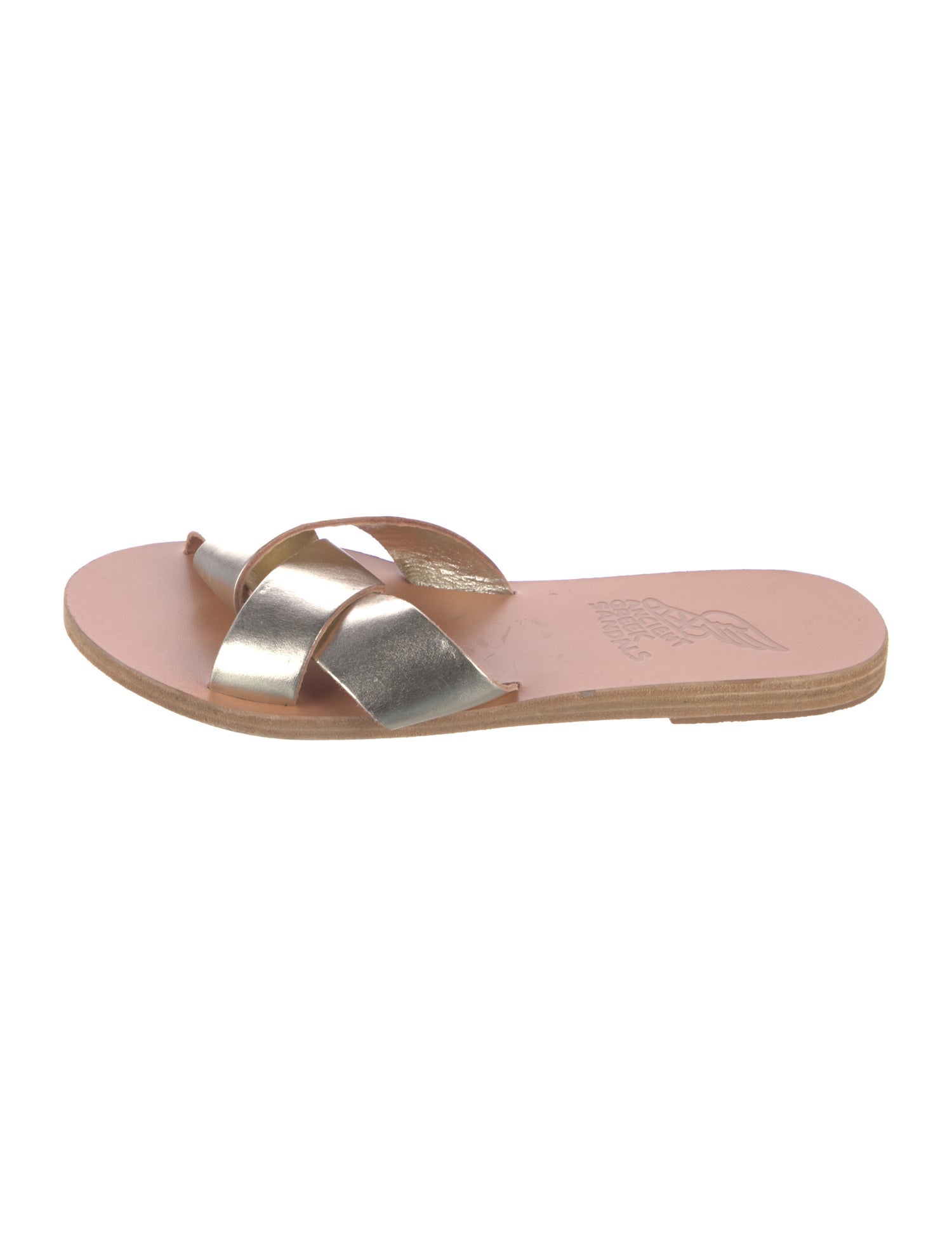 Ancient Greek Sandals Leather Slides