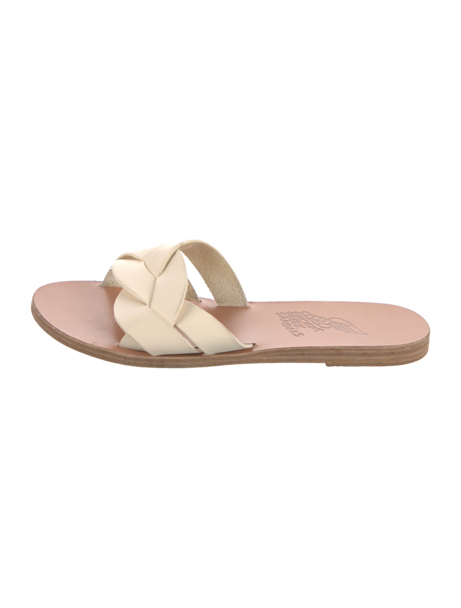 Ancient Greek Sandals Leather Slides