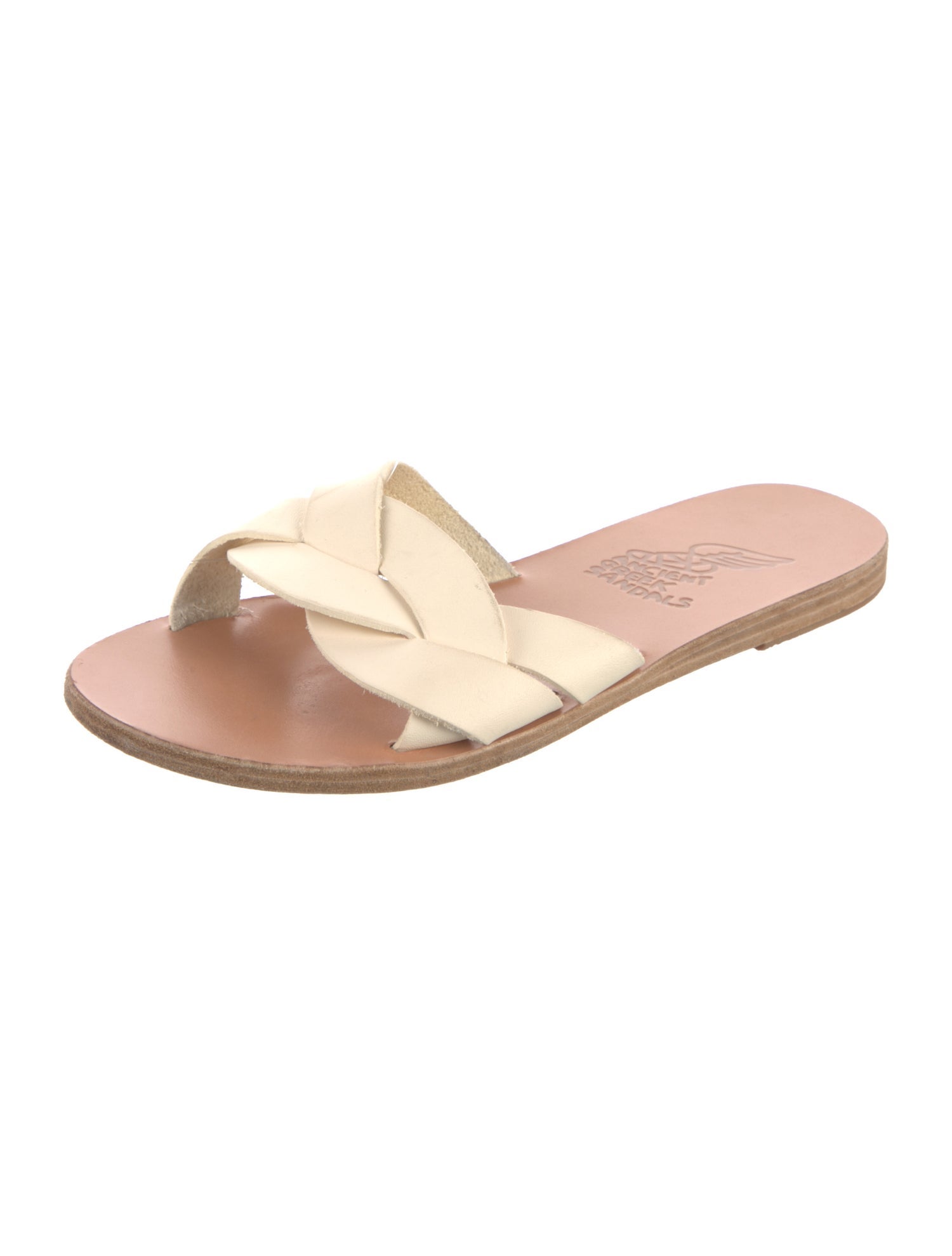 Ancient Greek Sandals Leather Slides