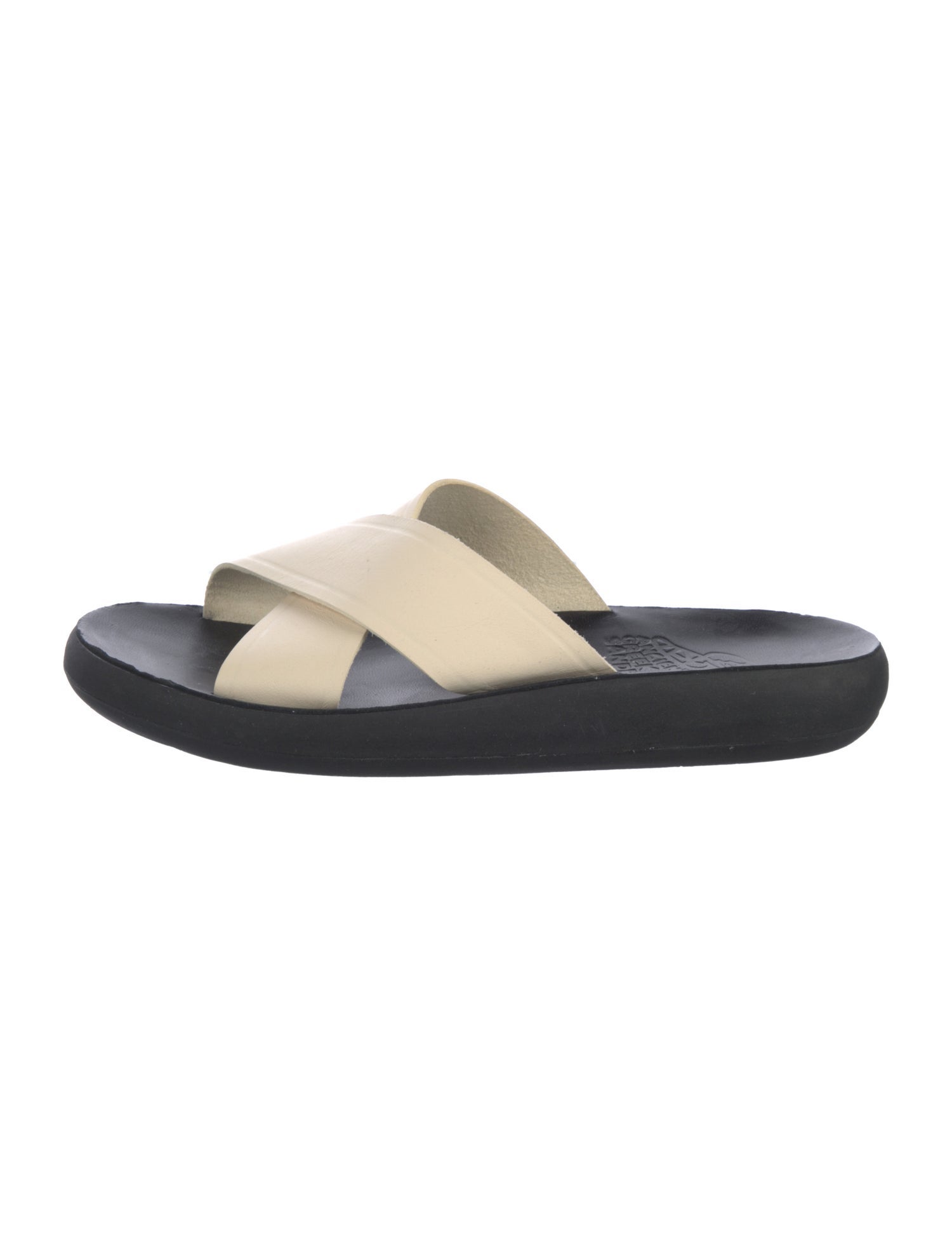 Ancient Greek Sandals Leather Slides