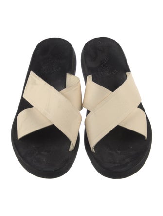 Ancient Greek Sandals Leather Slides
