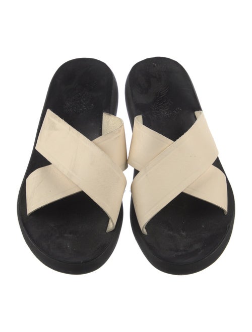 Ancient Greek Sandals Leather Slides