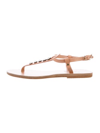 Ancient Greek Sandals Snakeskin T-Strap Sandals