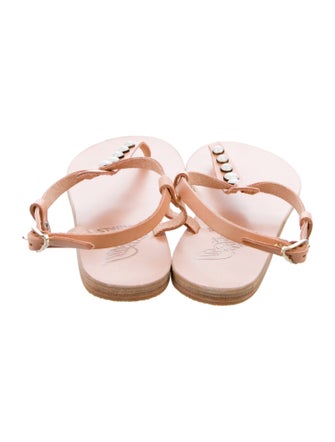 Ancient Greek Sandals Snakeskin T-Strap Sandals