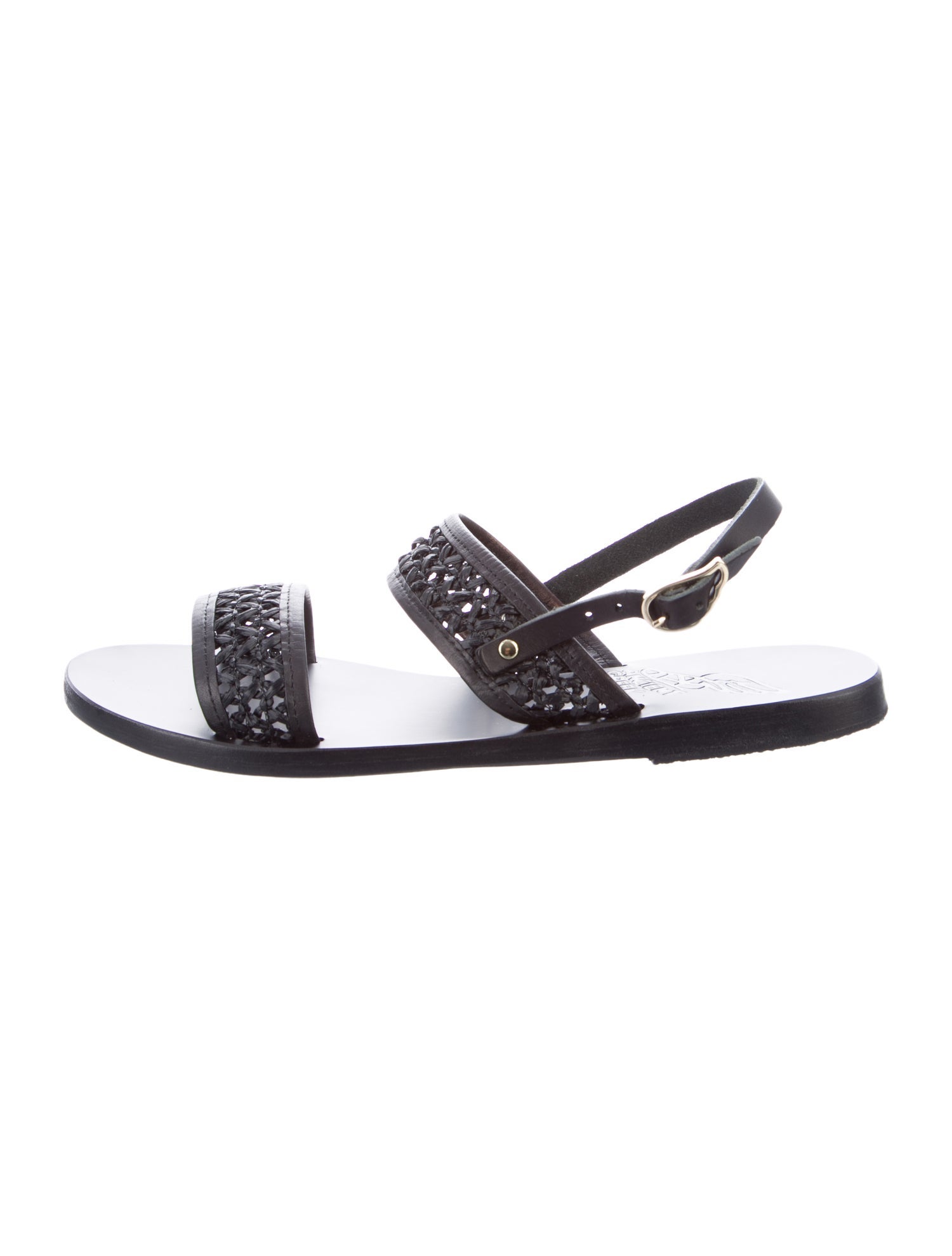 Ancient Greek Sandals Leather Slingback Sandals