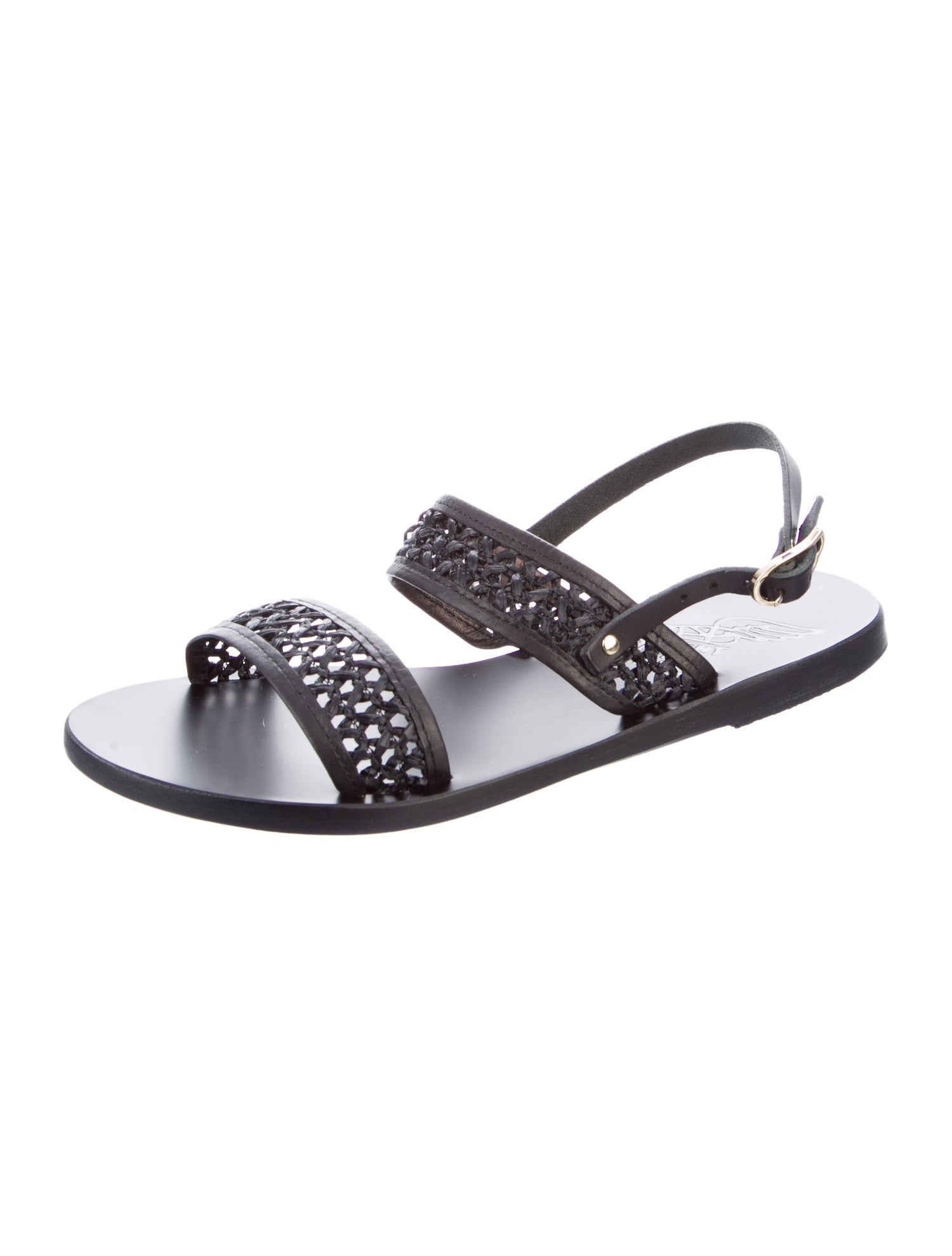 Ancient Greek Sandals Leather Slingback Sandals