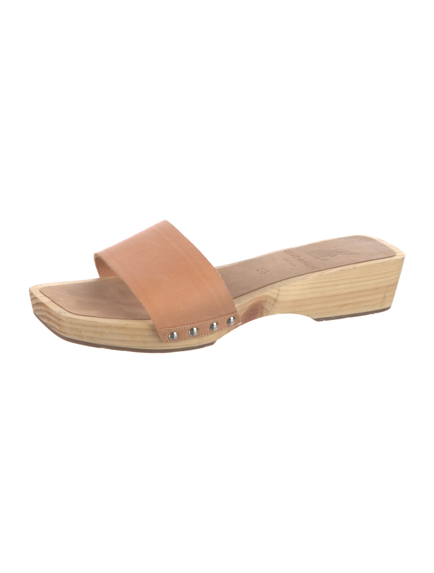 Ancient Greek Sandals Leather Slides