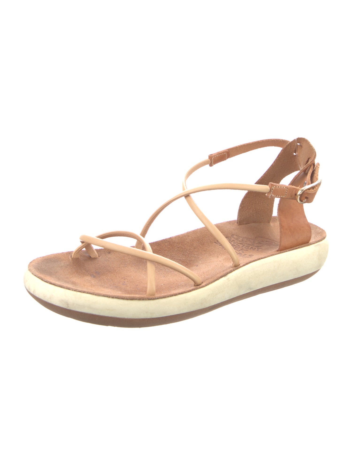 Ancient Greek Sandals Leather Slingback Sandals