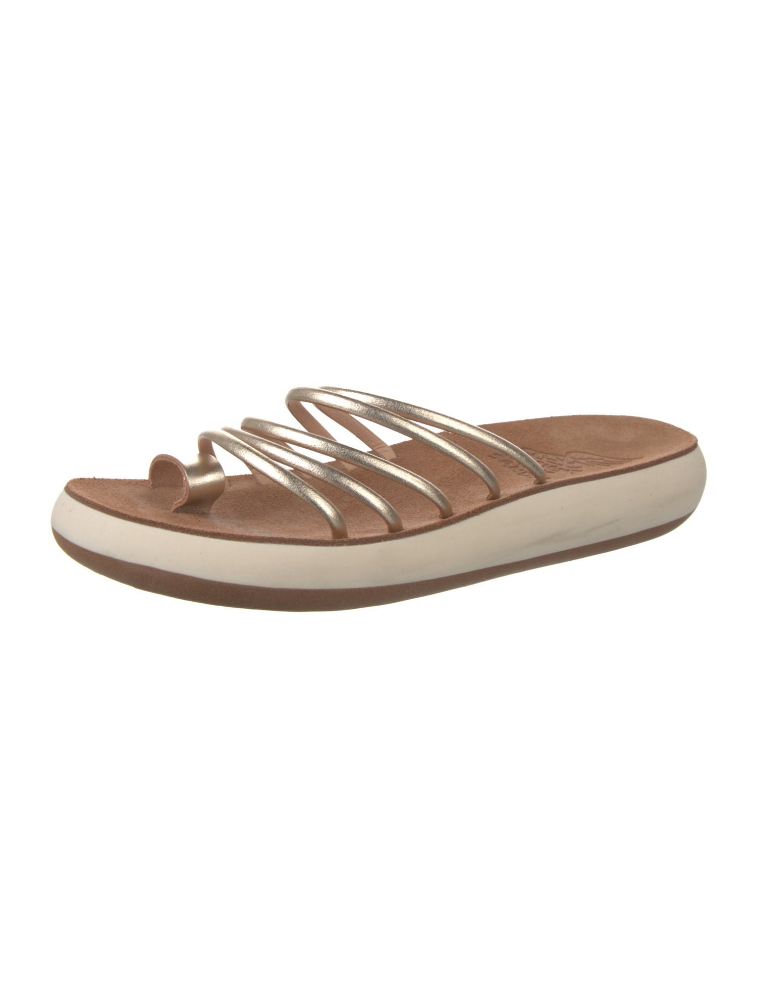 Ancient Greek Sandals Leather Slides
