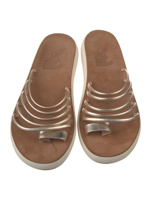 Ancient Greek Sandals Leather Slides