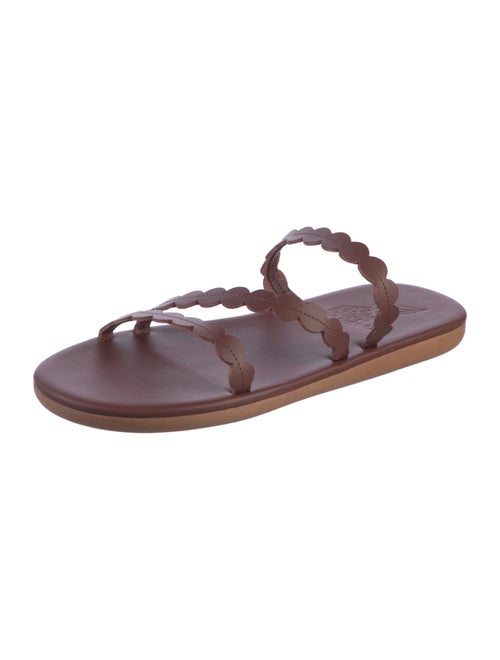 Ancient Greek Sandals Leather Slides