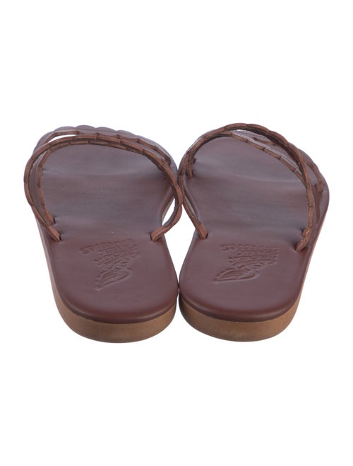 Ancient Greek Sandals Leather Slides