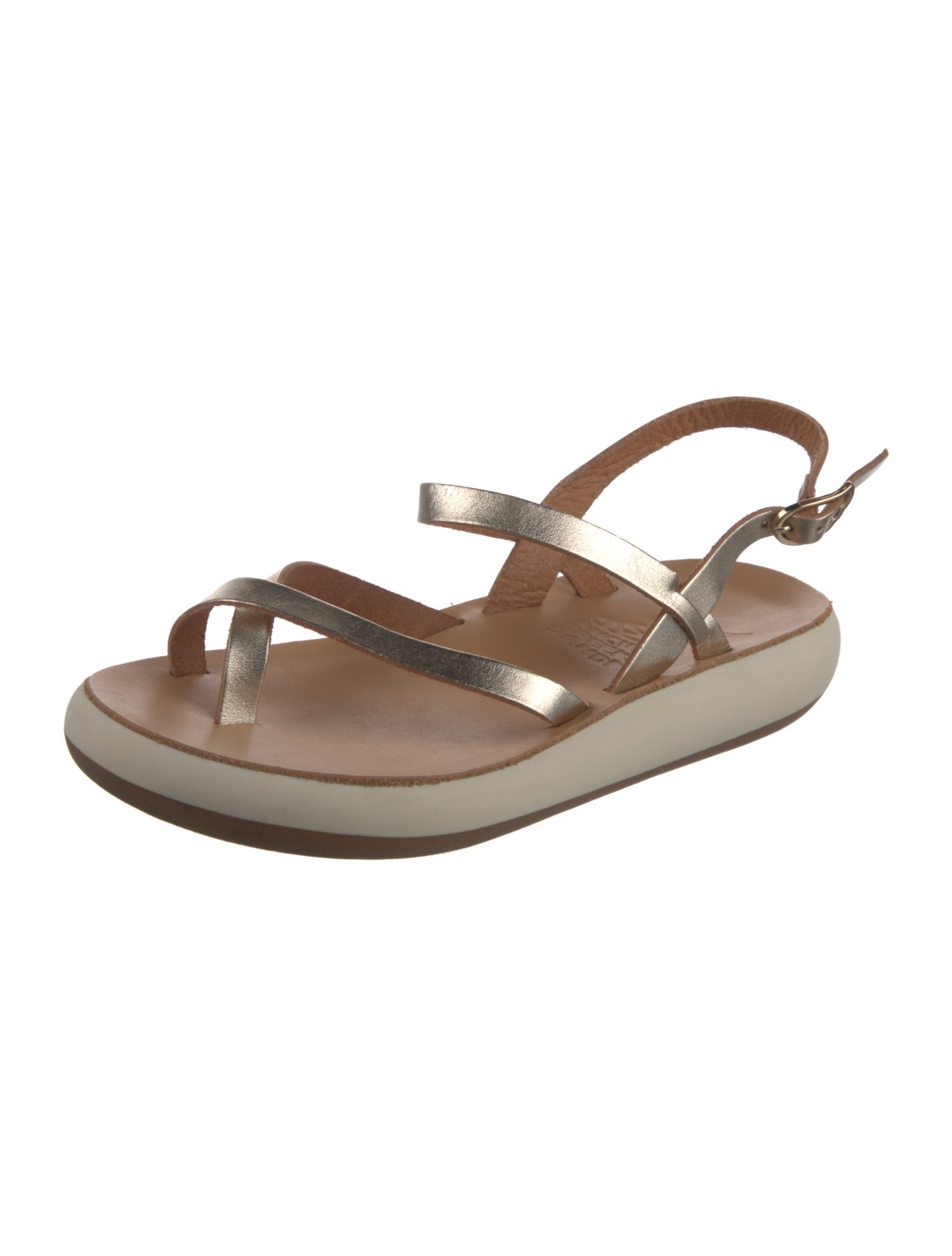 Ancient Greek Sandals Leather Slingback Sandals