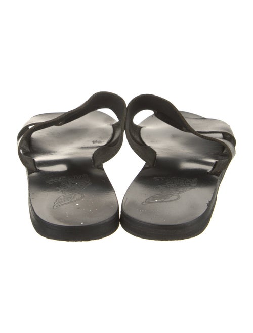 Ancient Greek Sandals Leather Slides
