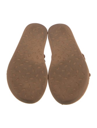 Ancient Greek Sandals Leather Slides