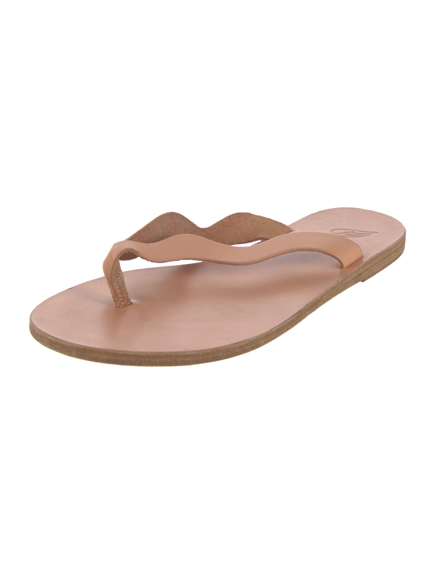 Ancient Greek Sandals Leather Slides