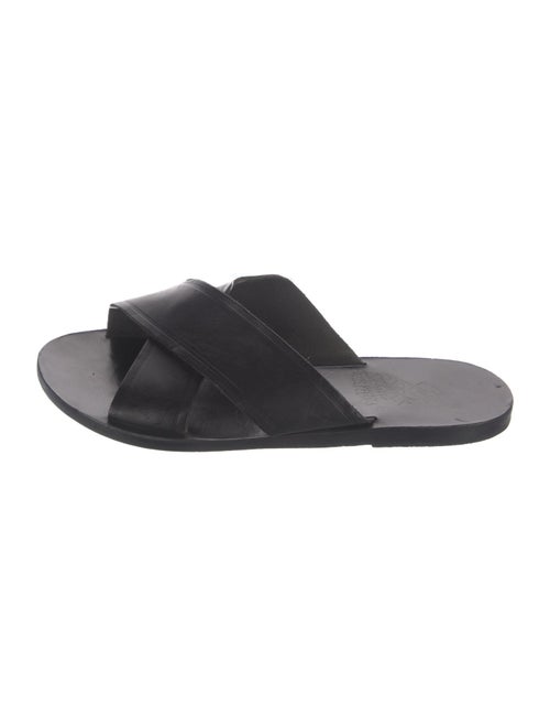 Ancient Greek Sandals Leather Slides