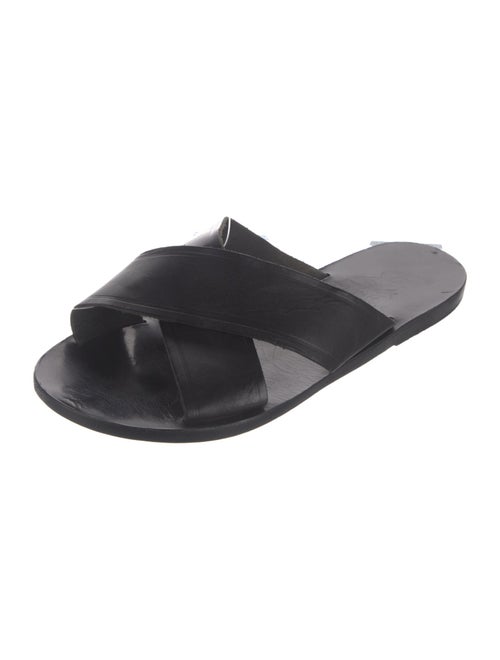 Ancient Greek Sandals Leather Slides