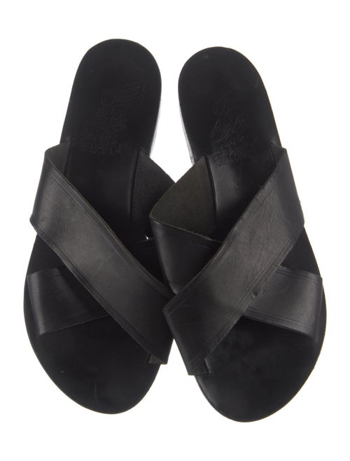 Ancient Greek Sandals Leather Slides