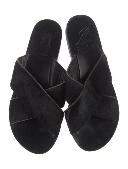 Ancient Greek Sandals Ponyhair Slides