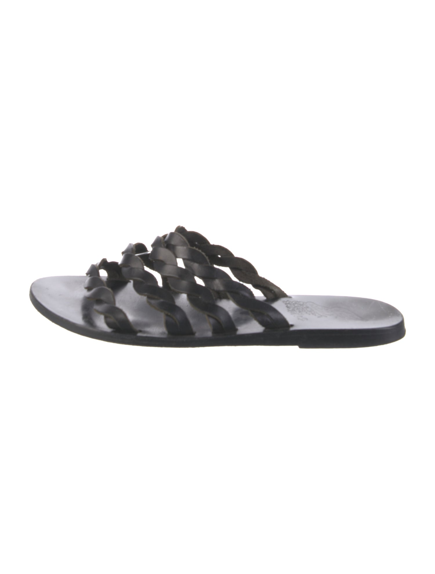 Ancient Greek Sandals Leather Slides