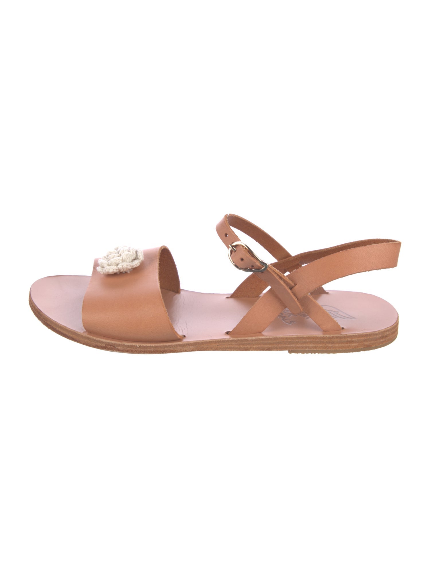 Ancient Greek Sandals Leather Slingback Sandals