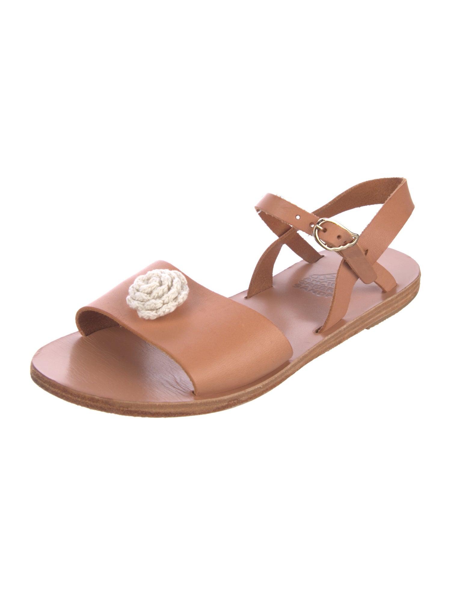 Ancient Greek Sandals Leather Slingback Sandals