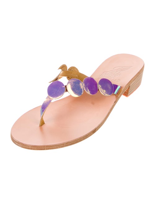 Ancient Greek Sandals Leather Slides