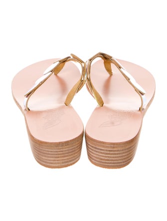 Ancient Greek Sandals Leather Slides