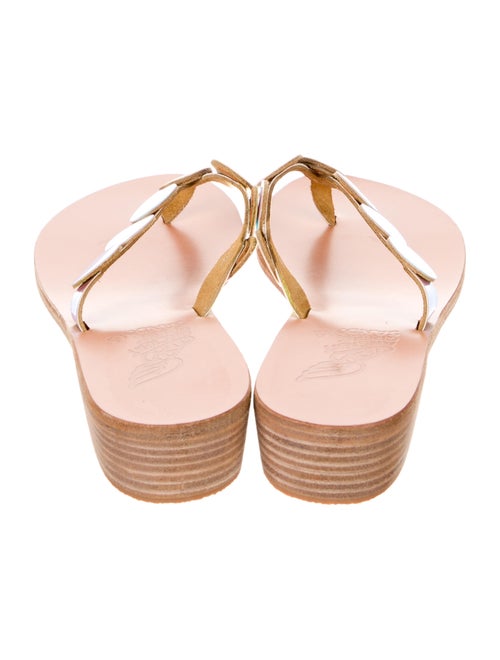 Ancient Greek Sandals Leather Slides