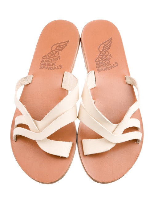 Ancient Greek Sandals Leather Slides