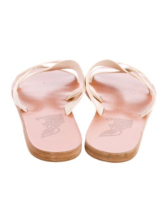Ancient Greek Sandals Leather Slides
