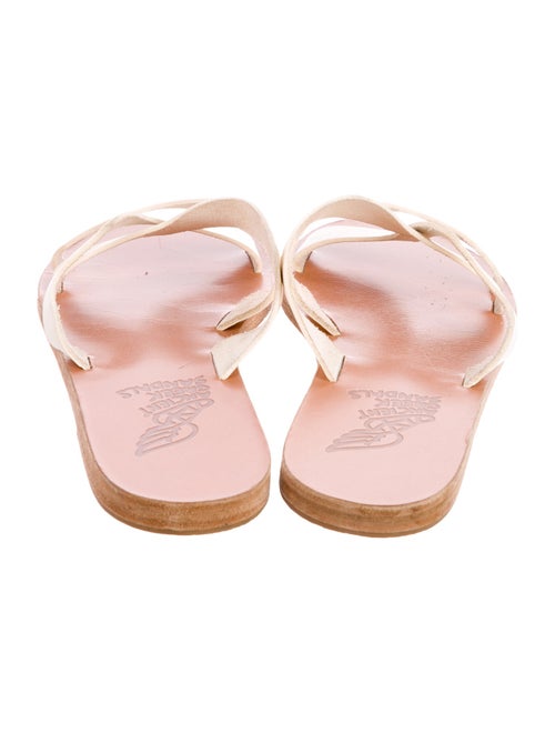 Ancient Greek Sandals Leather Slides