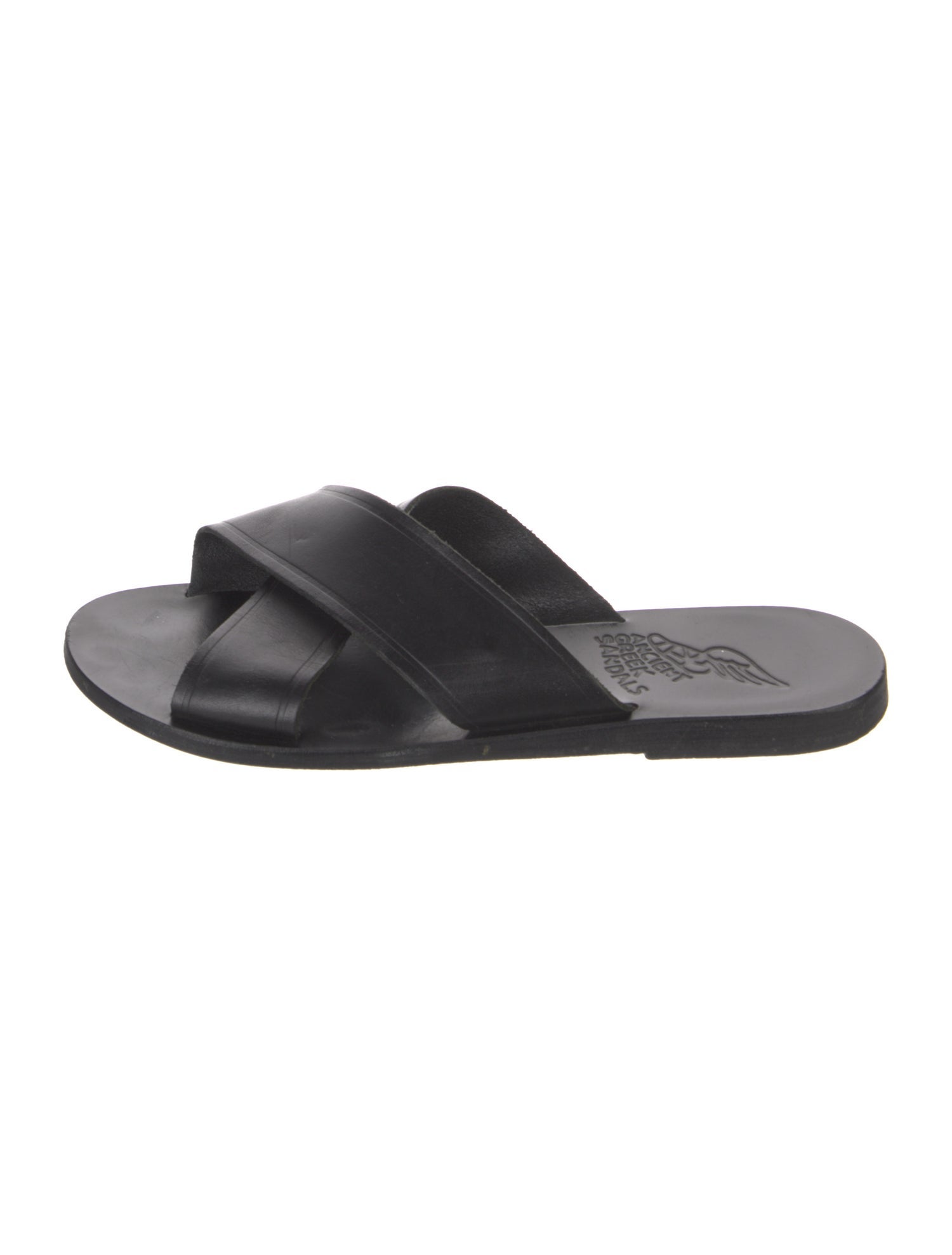 Ancient Greek Sandals Leather Slides