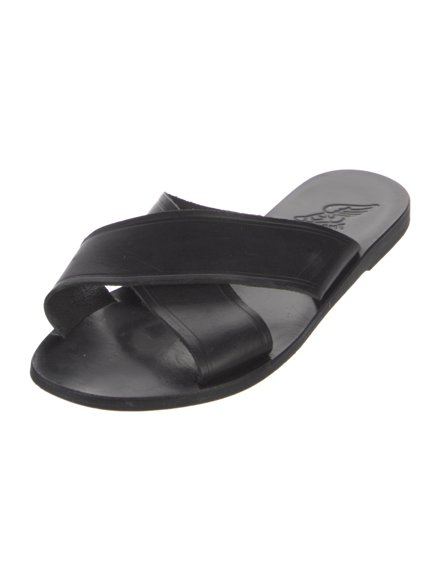 Ancient Greek Sandals Leather Slides