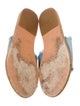 Ancient Greek Sandals Denim Colorblock Pattern Slides