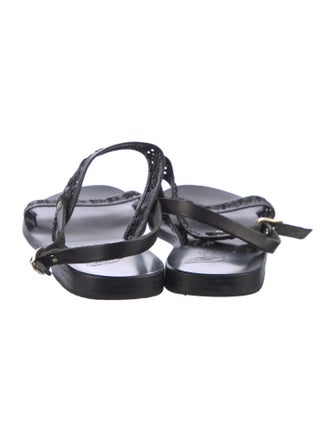 Ancient Greek Sandals Leather Slingback Flats