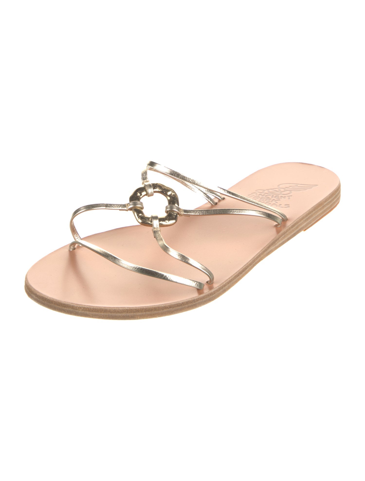 Ancient Greek Sandals Leather Slides
