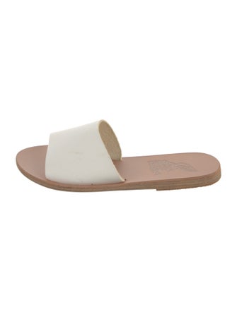 Ancient Greek Sandals Leather Slides