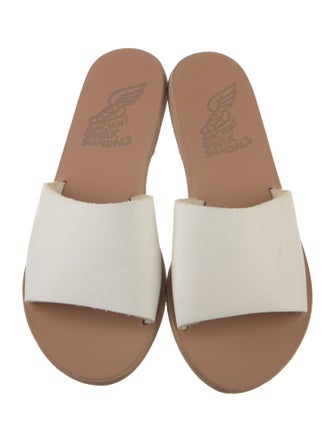 Ancient Greek Sandals Leather Slides