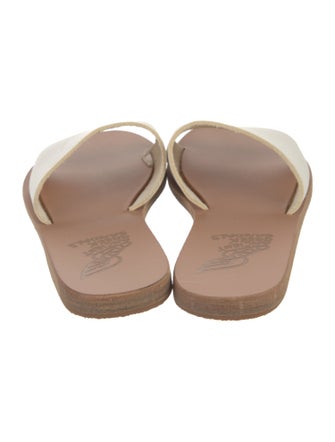 Ancient Greek Sandals Leather Slides