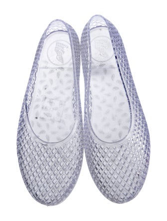 Ancient Greek Sandals Rubber Lasercut Accents Ballet Flats