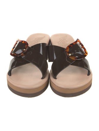 Ancient Greek Sandals Leather Slides