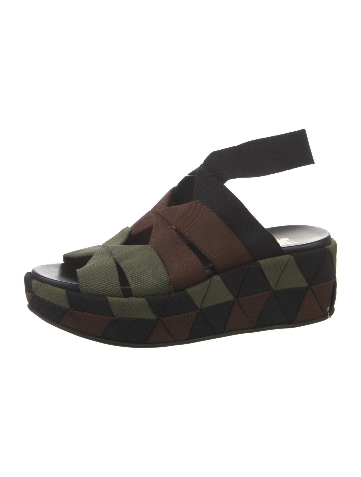 Salvatore Ferragamo Cutout Accent Slingback Sandals