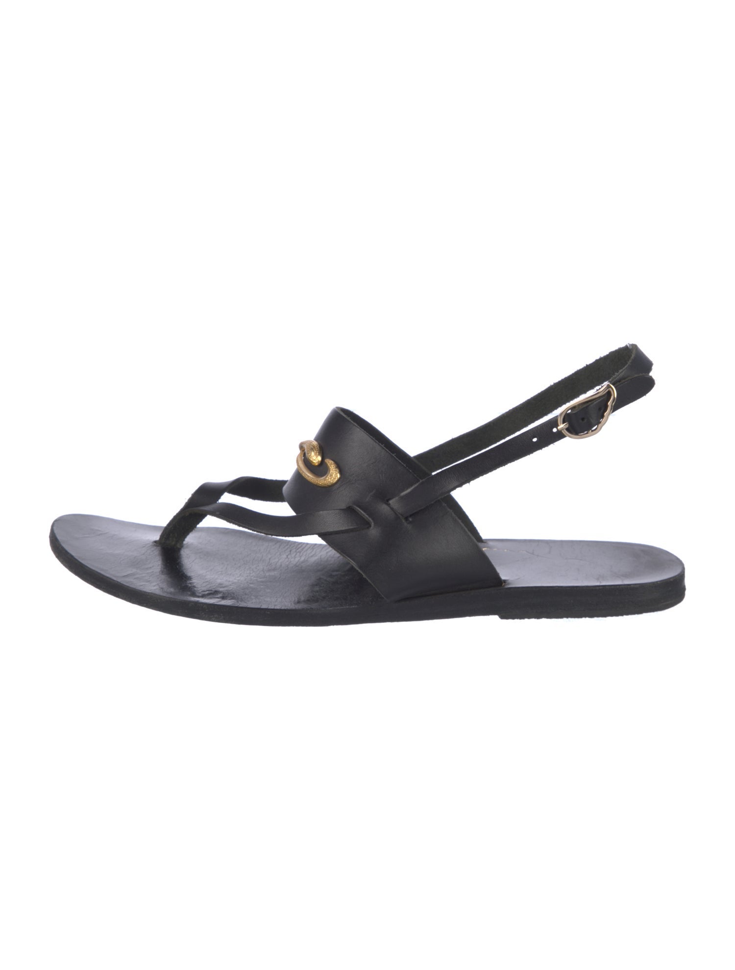 Ancient Greek Sandals Leather Slingback Sandals