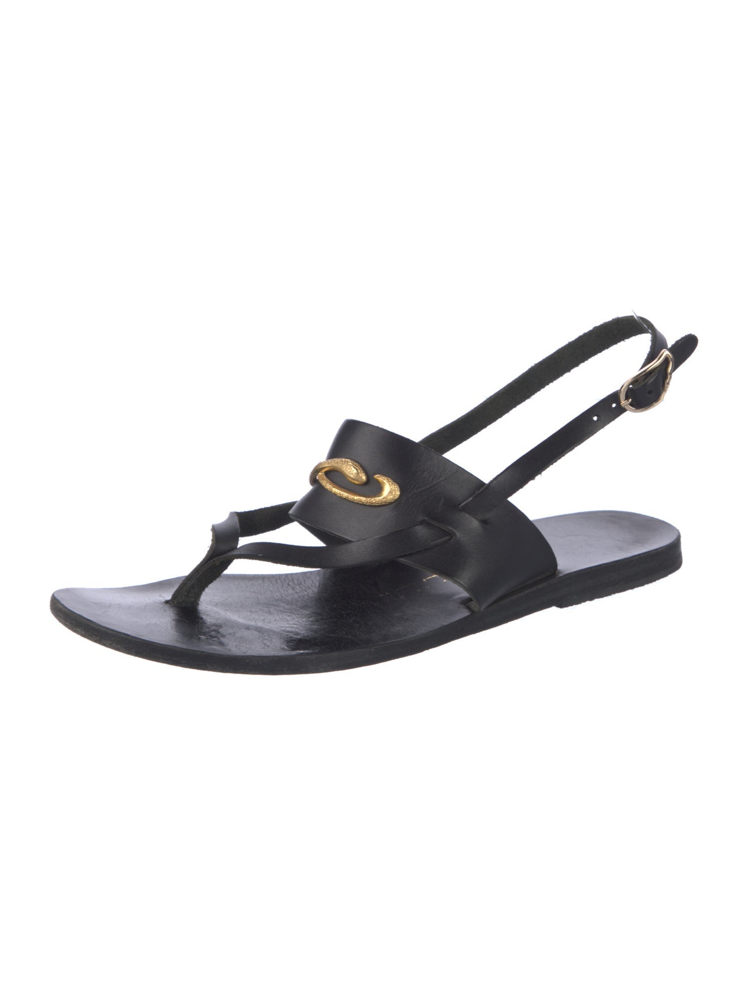 Ancient Greek Sandals Leather Slingback Sandals