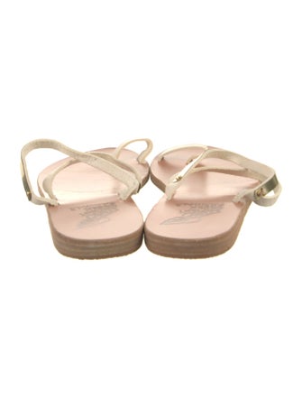 Ancient Greek Sandals Leather Slides